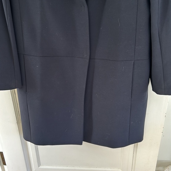 Blacky Dress Berlin coat in navy with black collar. - Picture 4 of 4